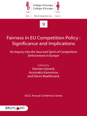 cover image of Fairness in EU Competition Policy
